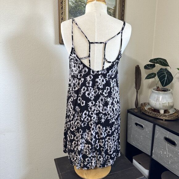 Abercrombie & Fitch ALine Spaghetti Strap Shift Dress Floral Sundress Sz S-M - Picture 5 of 10